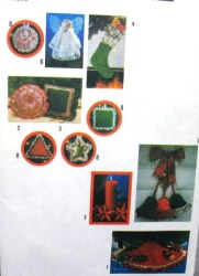 8722 SIMPLICITY 1978 XMAS ORNAMENTS, STOCKING, PILLOWS, TREE SKIRT PATTERN
